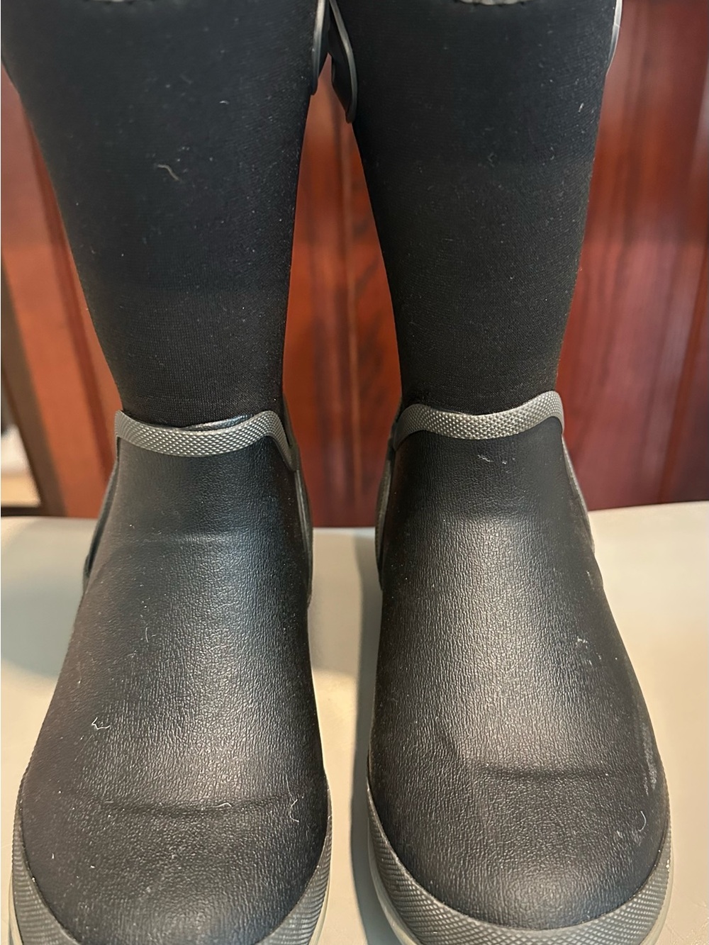 Boys Size 2 Black Slip-On Boots- Western Chief